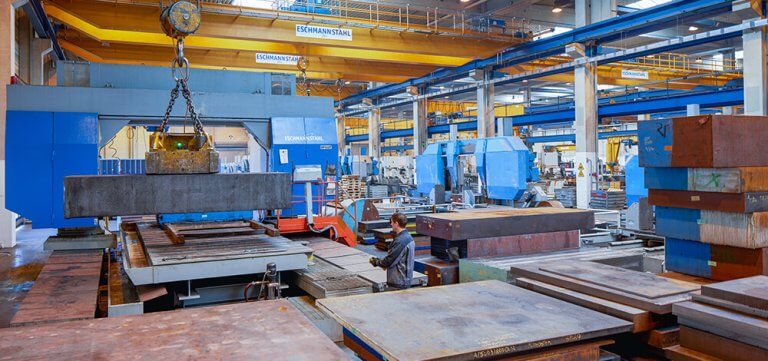 Innenaufnahme einer Stahlanlage